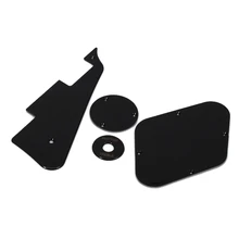 1 zestaw czarny Pickguard wnęka wnęka pokrywa obudowa przełącznika przełącznik dwupozycyjny płyta Pickup Selector płyta dla lp gitara elektryczna