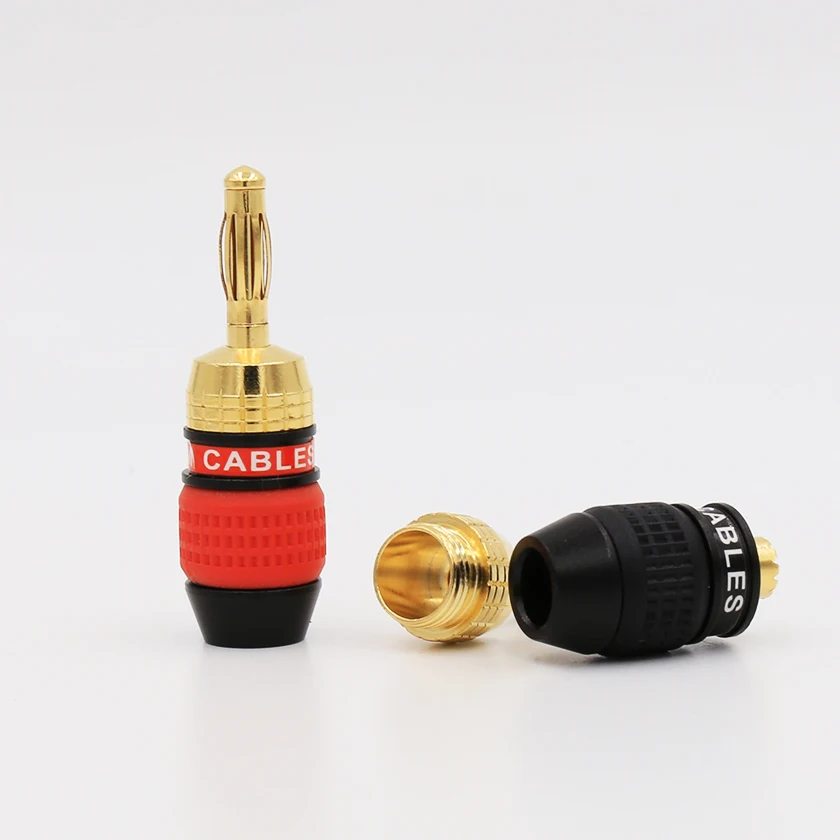 8 шт. штекеры типа банан с позолоченным проводом для динамика|plug gold|plug connectorplug banana |