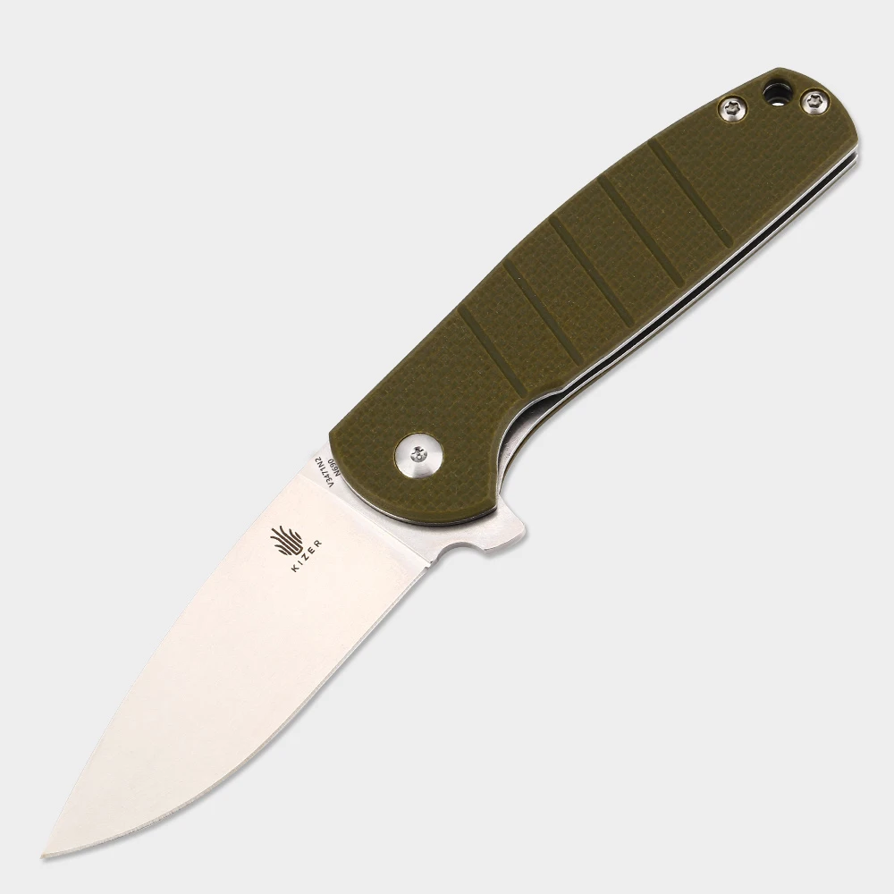 Складные ножи Kizer, ножи для выживания на открытом воздухе, V3471 N690, стальной нож с лезвием G10, ручной нож высокого качества
