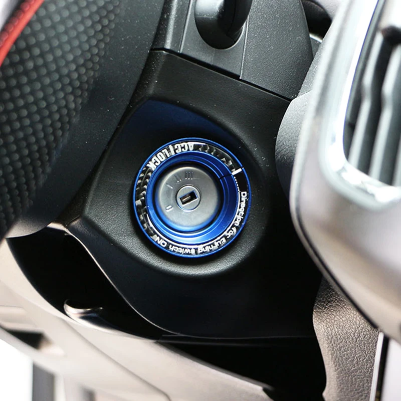 Car Stickers For Ford Focus 2 3 Fusion Mondeo 2013 Ignition Key Hole Switch Ring Circle Cover Decoration