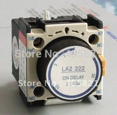 

Timer delay auxiliary contact blocks, 0.1-30S on delay