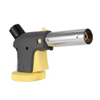 

Flame Gun Butane Gas Burners Gun Maker Torch Lighter Auto Piezo Ignition Flamethrower Gas Torch For Outdoor Camping Picnic