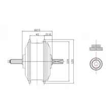 Q85SX е-байка 36В 250 Вт высокой мощности Скорость бесщеточный Шестерни мотор передняя фара электровелосипеда моторизированное колесо для езды на автомобиле AKM-Q85