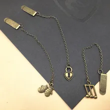 20 шт./лот Kawaii креативный Ретро металлический цинковый сплав подвесная папка для закладок страница Закладка кулон Канцелярские Принадлежности для студентов