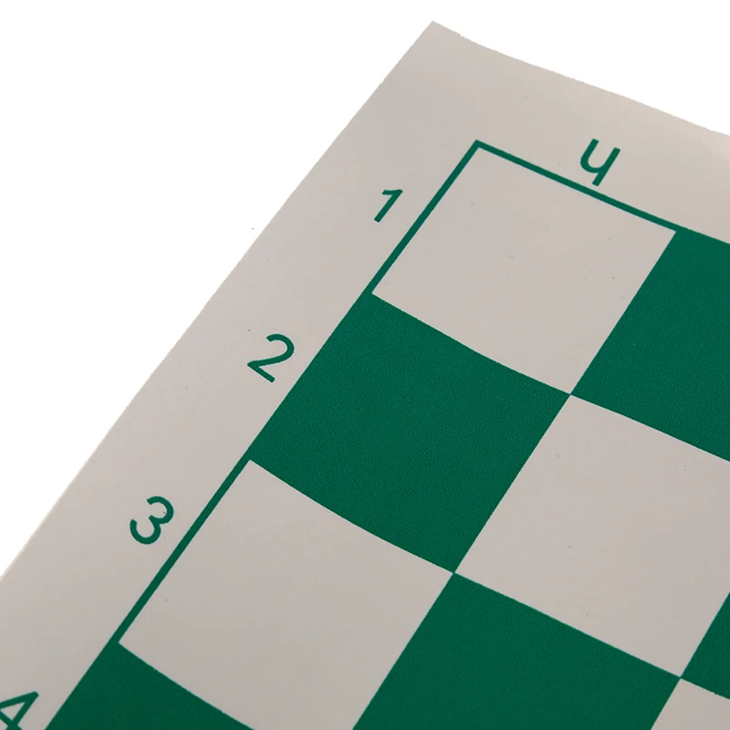 Виниловые турнирные шахматы доска для детских обучающих игр зеленая и Белая магнитная доска для шахмат P15 34,5 см