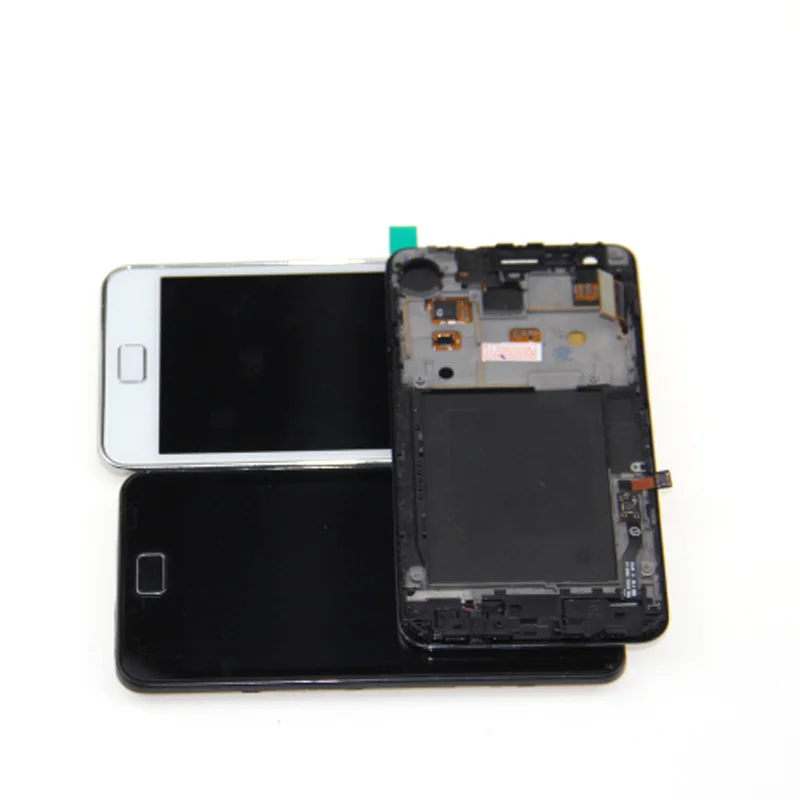 For Samsung Galaxy S2 I9100 LCD Touch Screen for S2 PLUS I9105 LCDS with Digitizer Assembly with frame tested working+Tools