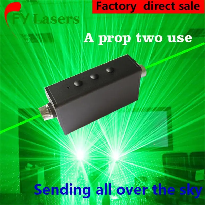 Mini Laser pen Dual Direction Green Laser Sword For Laser Man Show Portable laser dance props 532nm