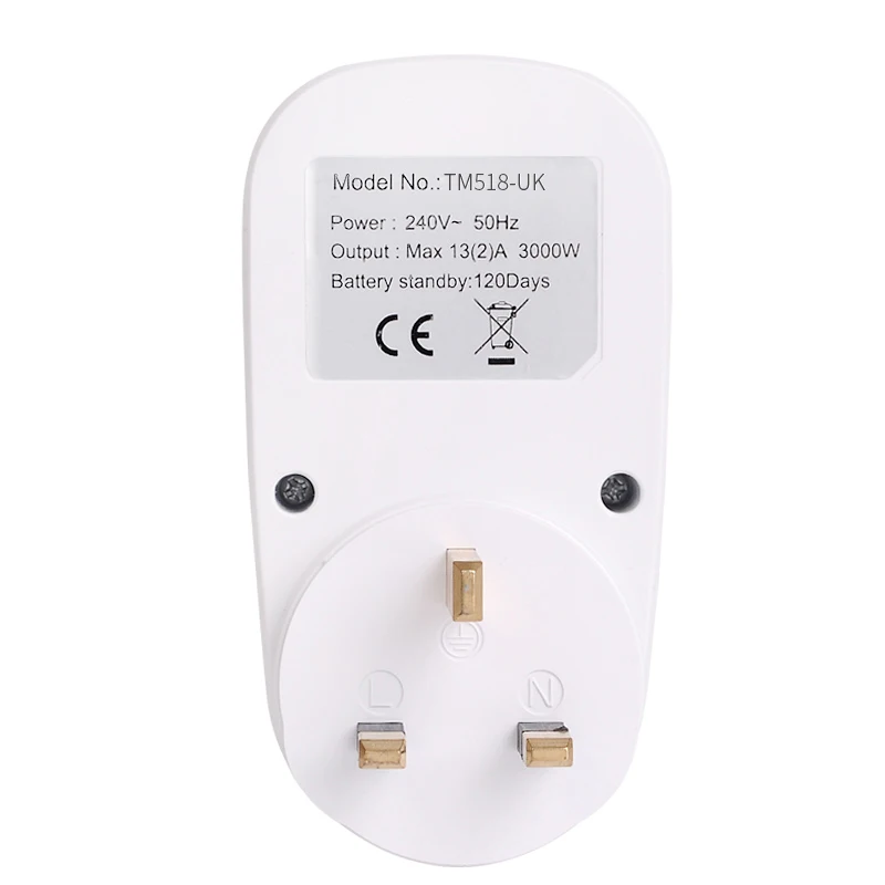 UK Plug British Outlet 7 Days Weekly Programmable Digital Plug Socket Timer Switch Time Relay Wall Clock Power AC 230V 220V 50Hz 5