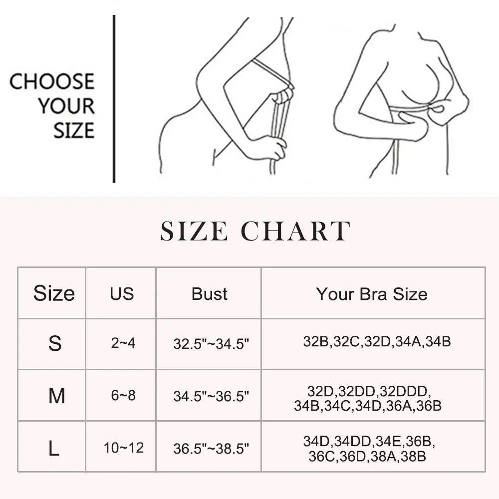 bust size of 34b
