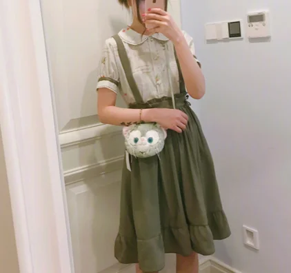 Оригинальная японская школьная форма Kawaii готическое Золотое Платье Лолиты в
