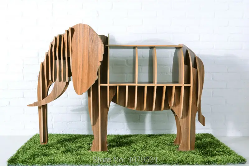 Elefante rompecabezas de mesa, muebles animales creativo, mdf ...