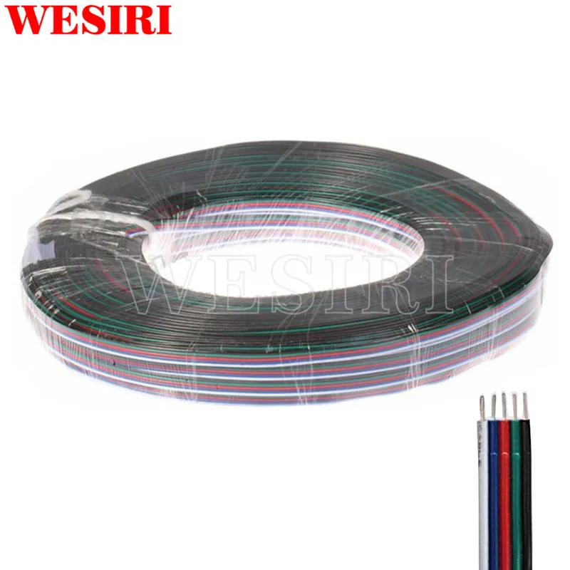 2Pin/3Pin/4Pin/5Pin/6Pin 22AWG мм, удлиняющий кабель, для WS2812B WS2811 SK6812 APA102 WS2801 5050 3528 RGB/RGBW Светодиодные ленты света