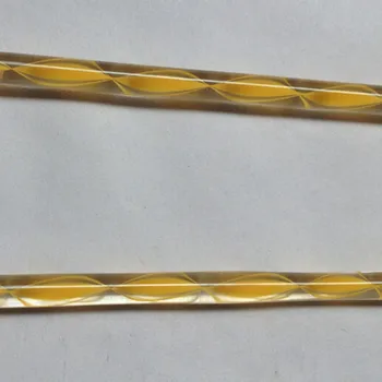 

OD6x1000mm Acrylic Rods Clear (Extruded) With Color Swirl Line Inside Plastic Transparent Bar PMMA Rod