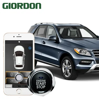 

PKE one-key start anti-theft system mobile phone remote start/switch door lock, with vibration alarm function