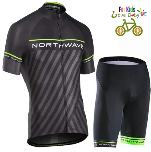 Горячие sale2019 Northwave Дети Джерси Dragen Korte Mouwen фиетсен комплект Jongens Fiets Kleding Ropa Ciclismo фиетсен Kleding Спорт Пак - Цвет: Kids suit