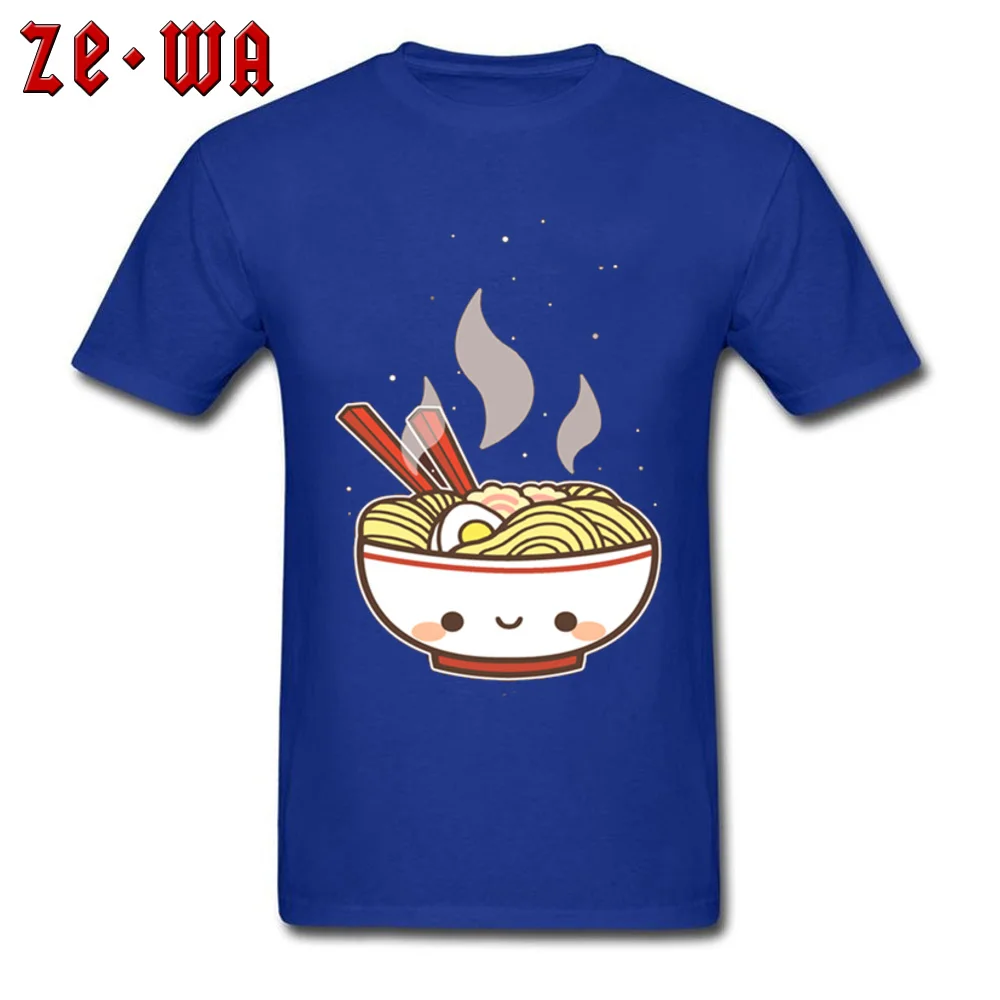 Latest Cute Ramen Japanese Summer T-Shirt O Neck Cotton Men's Tops Shirt Short Sleeve Thanksgiving Day Summer T Shirts Cute Ramen Japanese blue