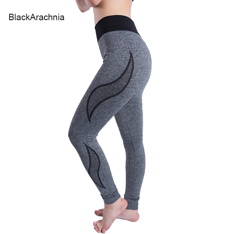

BlackArachnia 6 Colors Women Sports Fitness Leggings Seamless High Elasticity Yoga Leggings Female Running High Waist Yoga Pants