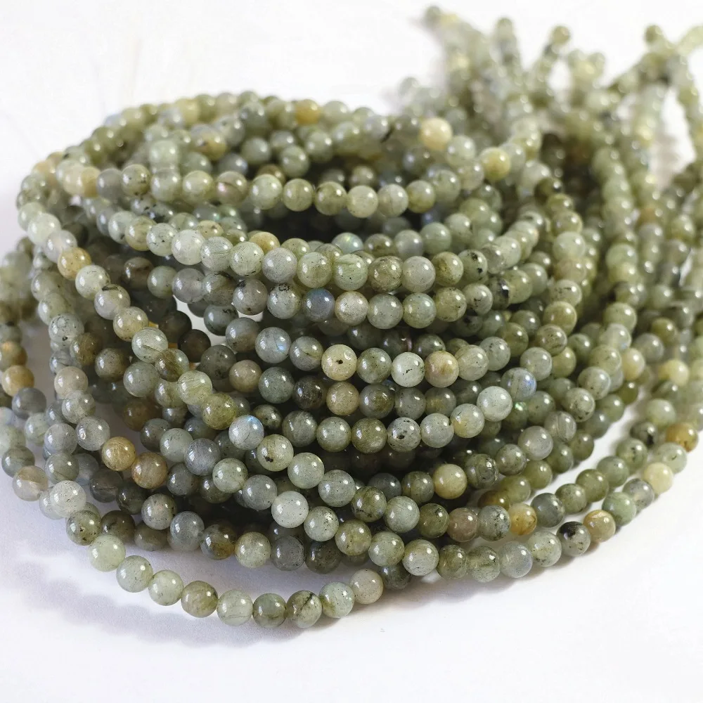 Natural imported labradorite stone 4mm 6mm 8mm 10mm 12mm round loose beads elegant diy Jewelry making findings 15inchB104 | Украшения и