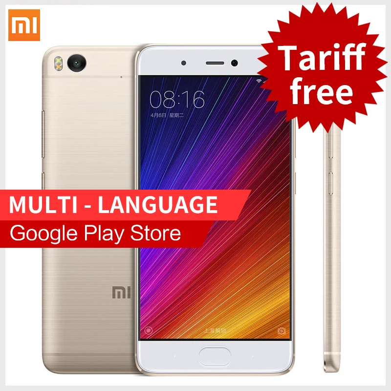 Original Xiaomi Mi5s smartphone 5 15 4GB RAM 128GB ROM Snapdragon 821 Mi 5s 4K Video
