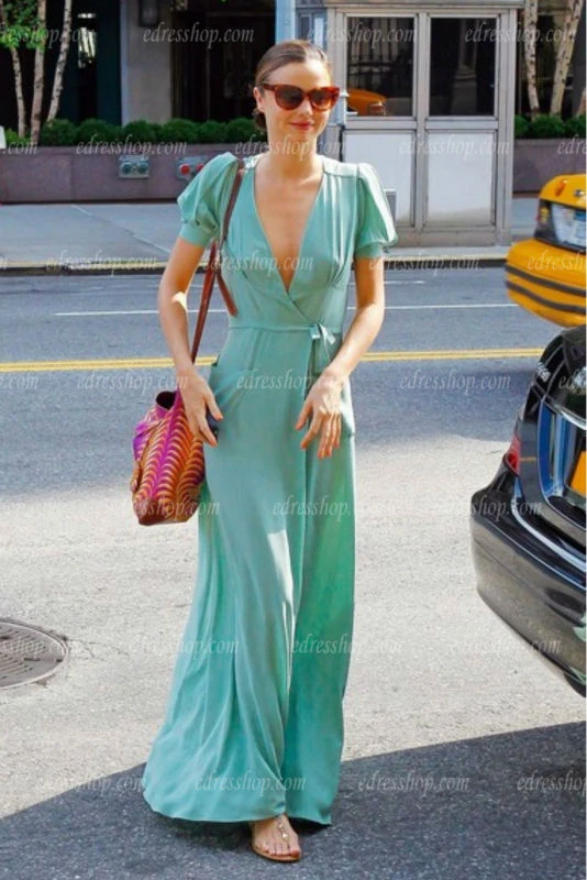 casual mint green dress
