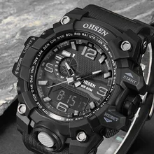 Mens de luxe Montre Numérique Relogio Masculino LED Numérique Étanche Sport Montre Hommes Marque Casual Militaire montre Bracelets xfcs