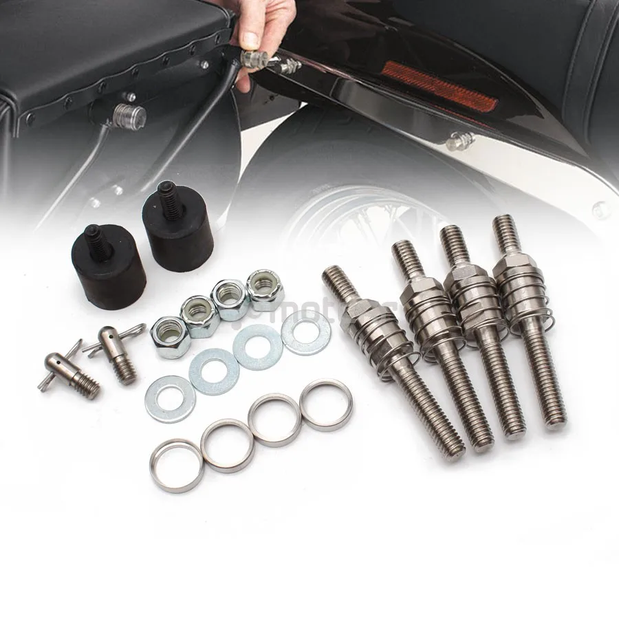 

Motor Saddlebag Bracket Mounting Bareback Hardware Kit 20pcs/set For Harley Softail FLSTN '06-'16 FLSTCI '03-'06 FLSTC '03-'16