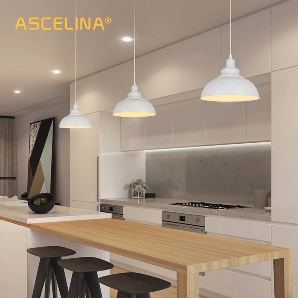 

ASCELINA American Country Pendant Lamp Kitchen Fixture Industrial Pendant Lights For Bedroom Luminaire e27 220v for decor