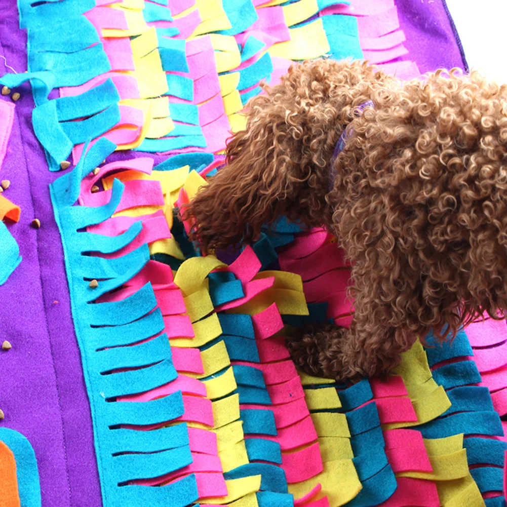 Коврик для домашних животных интерактивный собачий нюхательный коврик медленное Кормление корм для собак и кошек коврики для носа работа для домашних животных тренировочное одеяло