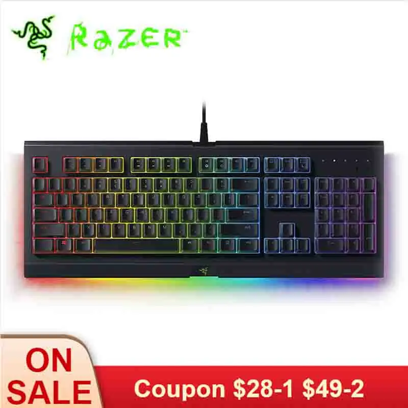Игровая мембранная клавиатура Razer Cynosa Chroma Pro RGB с подсветкой для игр полностью