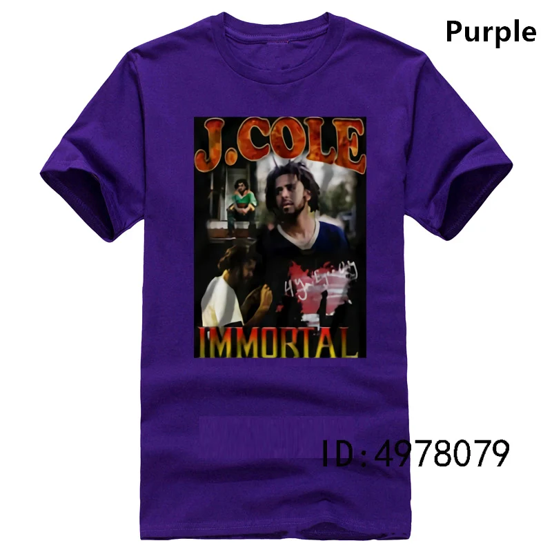 Вдохновленный J. COLE 4yeo 4 ваши глаза только тур футболка хип хоп Рэп R& B Футболка Летний стиль мужская футболка - Цвет: Фиолетовый