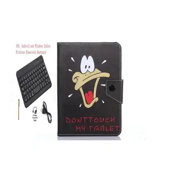 

Cartoon Magnetic Print Universal Tablet Bluetooth Keyboard Cover Case for Samsung Galaxy Tab A/A2 10.5 T590 T595 T597+pen