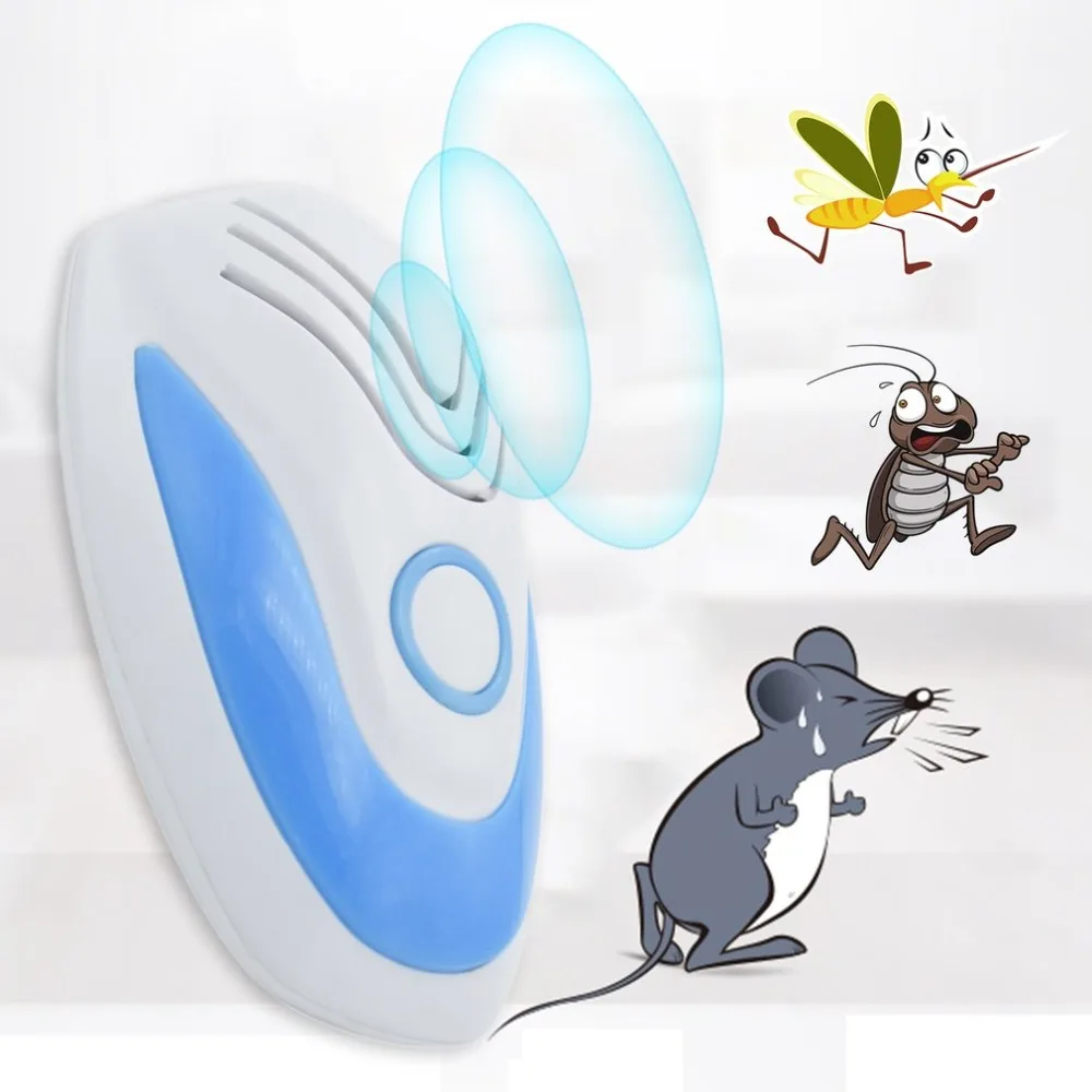 

NEW Non-Toxic Healthy Ultrasonic Pest Repeller Electronic Anti Mosquito Insect Rat Mole Killer Garden Tools US EU UK Plug