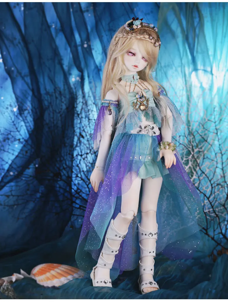 Новое поступление 1/4 шарнирная кукла BJD/SD модная Кукла в виде рыбы для маленькой