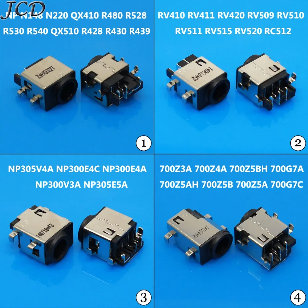 Jcd 10Pcs Dc Jack A Samsung Rc510 Rv410 Rv411 Rv420 Np300 305V4A N148