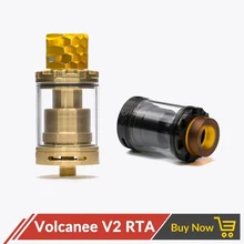 Volcanee V2 RTA атомайзер с одной и двойной катушкой, 24 мм, 3 мл, топ заполняющая система для 510 потока, электронная сигарета Vs Doggy Style Reload RTA