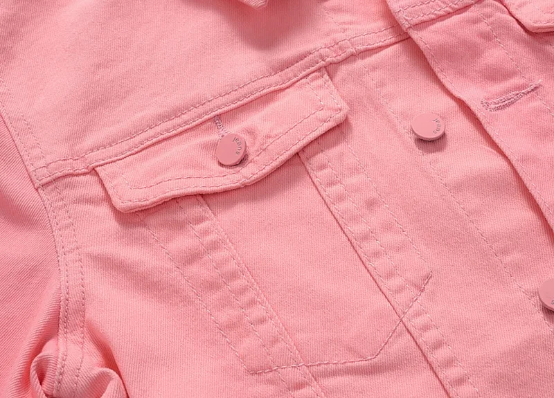 2018 Новая Осенняя модная мужская куртка 5 цветов Slim Fit панк стиль хип-хоп джинсовая куртка Мужская Уличная Женская куртка пальто