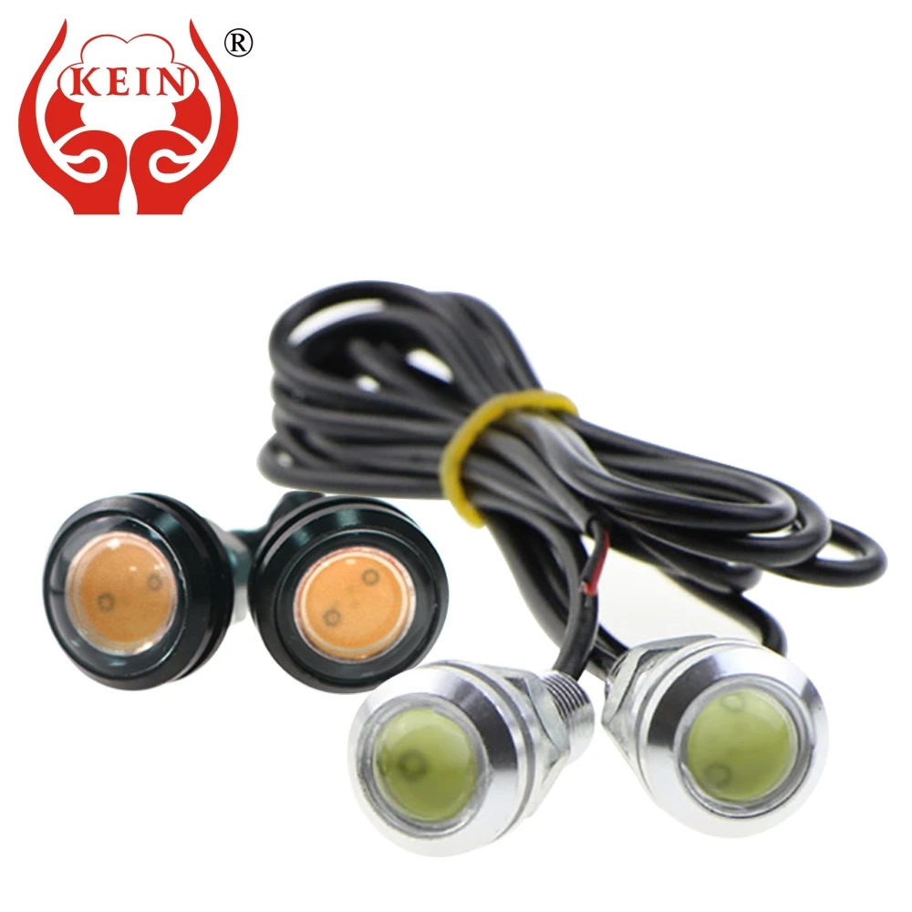 

1PCS 18MM The 1PCS car LED Eagle Eye DRL daytime running lights modified chassis lights license plate lamp car styling