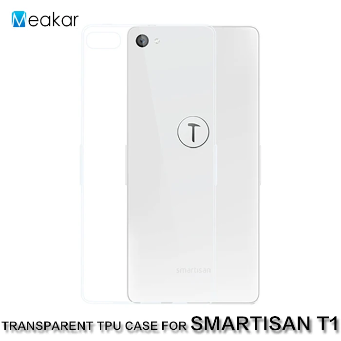 Прозрачный Мягкий Силиконовый ТПУ 4.95For Smartisan T1 чехол для задней панели сотового