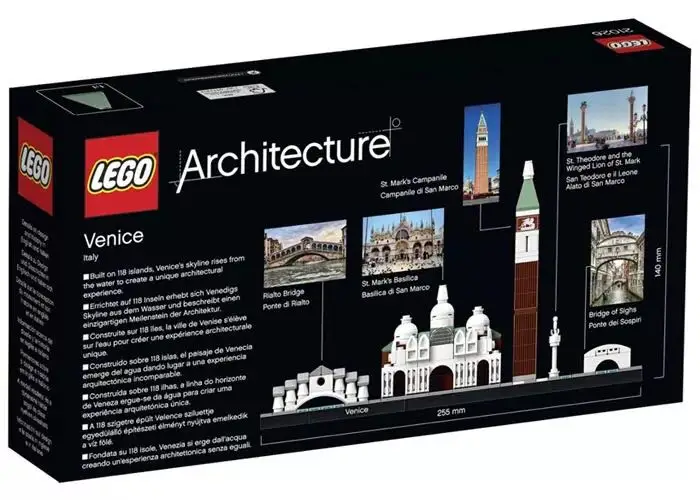 Лего Архитектура Series, строительные блоки, игрушки, городской с историческими зданиями красивый город игрушки для туристический подарок