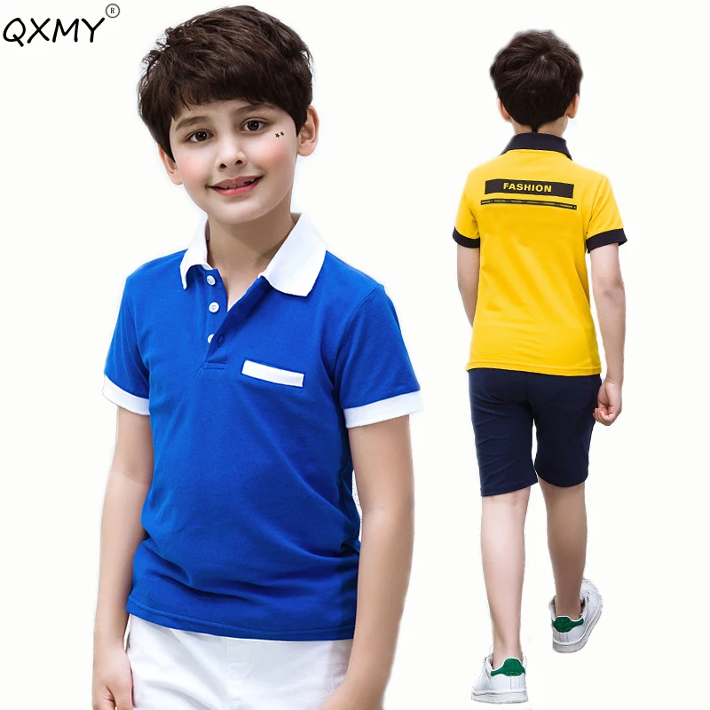 summer baby boys polo shirt shortsleeves polo shirt for teenagers