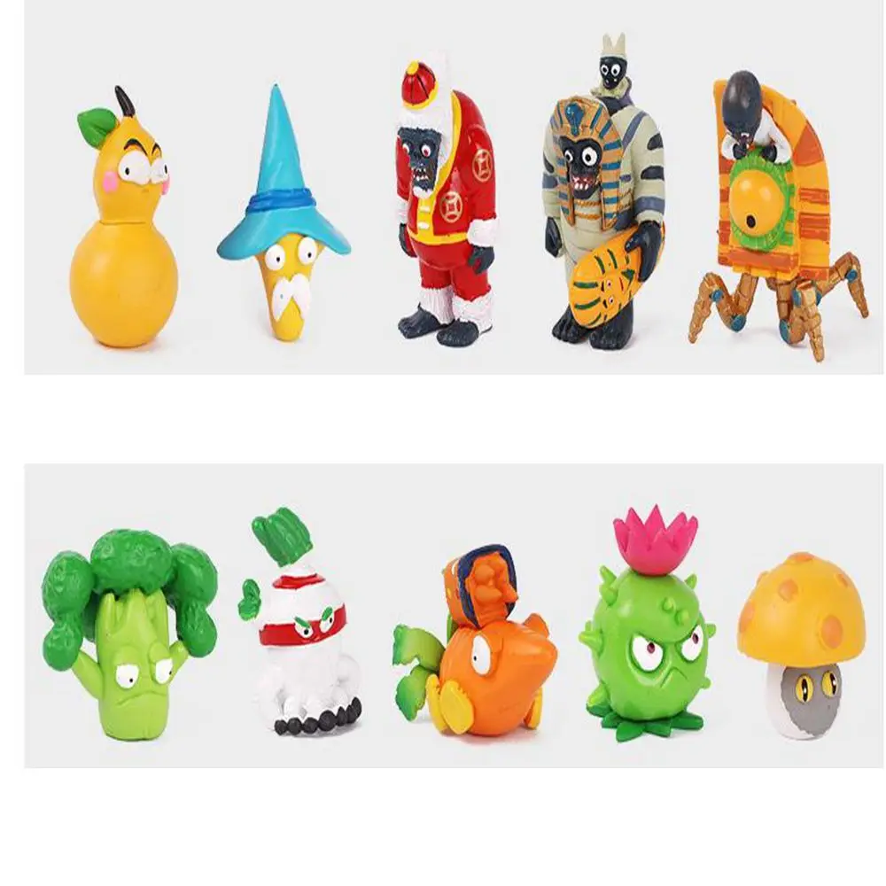 

2 pcs/lot Plants vs Zombies Action Figures Plants Zombies Collect Pea Shooter Sunflower Pvc Plastic Model Kid Gift Toy