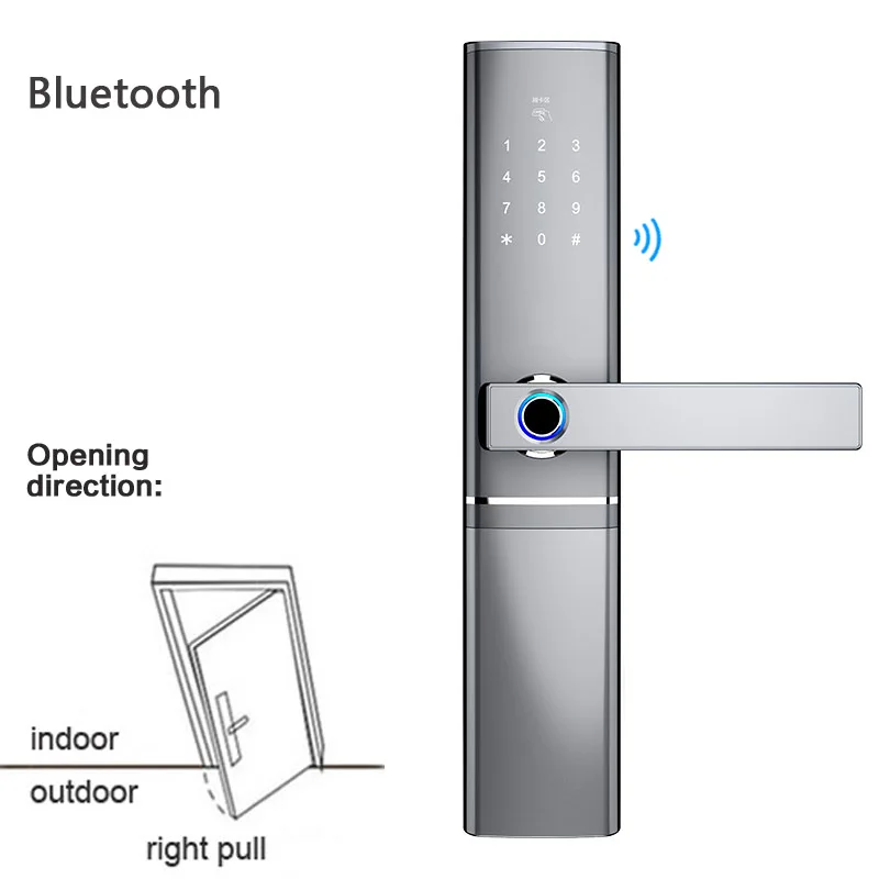 Приложение Bluetooth Wifi шлюз дверной замок отпечаток пальца умный замок Пароль IC карты замки противоугонные внутренние электронные замки D8 - Цвет: bluetooth