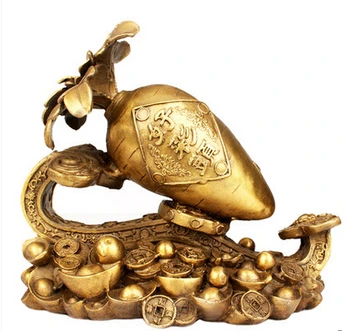 

SCY 330+++Good luck with the copper ornaments felicitous wish of making money Home Furnishing radish crafts decoration business