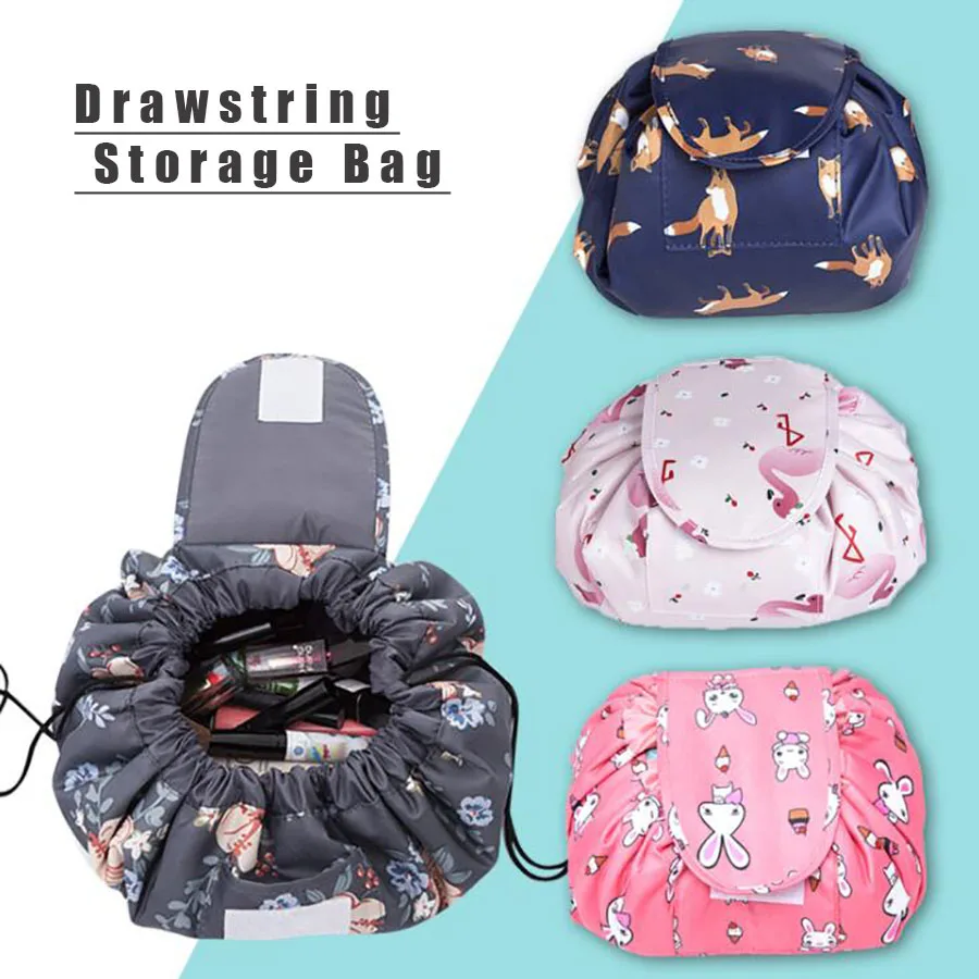 Wehyah Travel Drawstring Cosmetic Bag Case Makeup Bag Packing Organizers Magic Pouch Wash Storage Toiletries Storage Bag ZY104