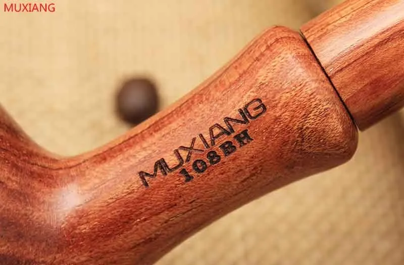 11 rosewood straight smoking pipe with wooden mouthpiece stem good look