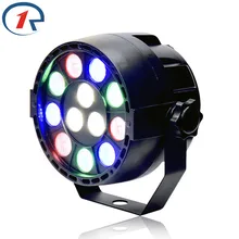ZjRight 15W RGBW 12 LED par light DMX512 Sound control colorful LED stage light for music concert bar KTV disco effect lighting