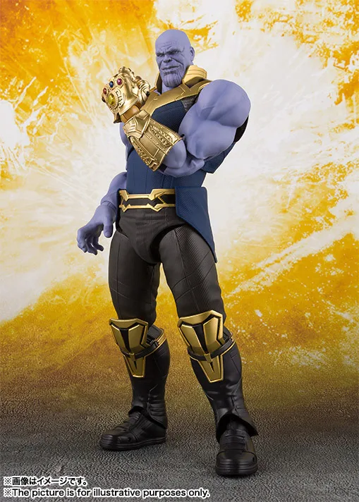 Avengers Infinity War Thanos Figura de Acción SHF 16 cm. tamaño
