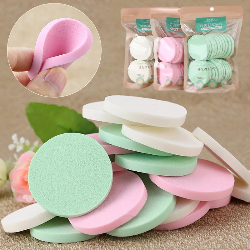 Buy 20pcs Round Air Puff Wet and Dry Dual Use Makeup