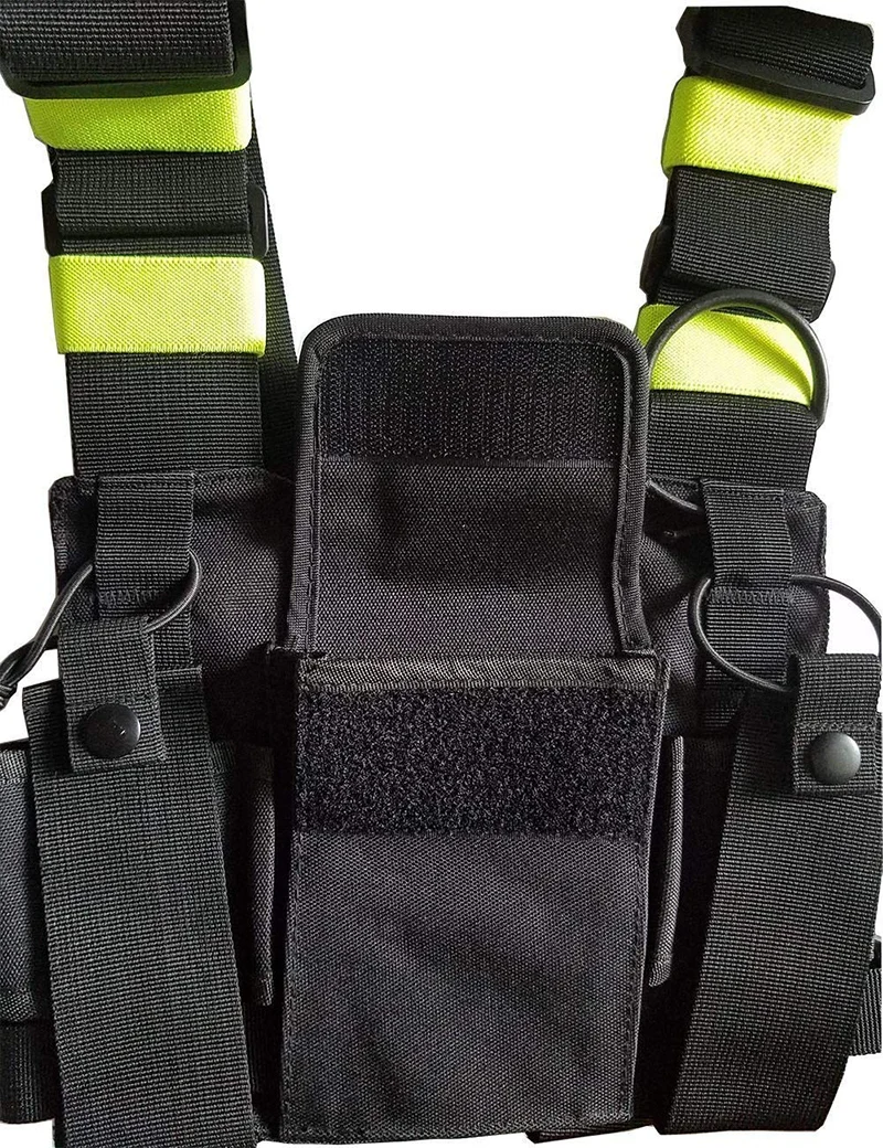 Radio Harness chest Front Pack Pouch Holster Vest Rig Carry bag for Baofeng UV-5R UV-82 UV-9R BF-888S TYT Motorola Walkie Talkie (7)