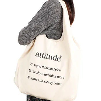 

1Pc Canvas Shopping Bags Fashion Women Handle Large Capacity Messenger Tote Bags Delicate Simple Package Casual Shoulder Bag